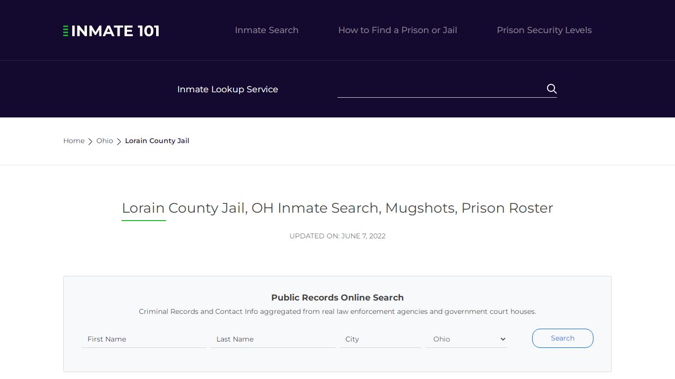 Lorain County Jail, OH Inmate Search, Mugshots, Prison Roster
